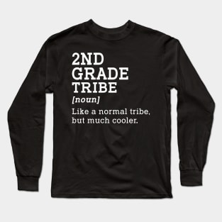 2nd Grade Tribe Back to School Gift Teacher Second Grade Team Long Sleeve T-Shirt